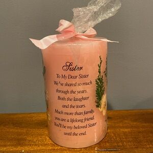 Candle for sister